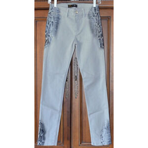ORO BY ILEANNA ORO SNAKE PATTERN SKINNY JEANS PANTS SIZE 0 NEW!!!